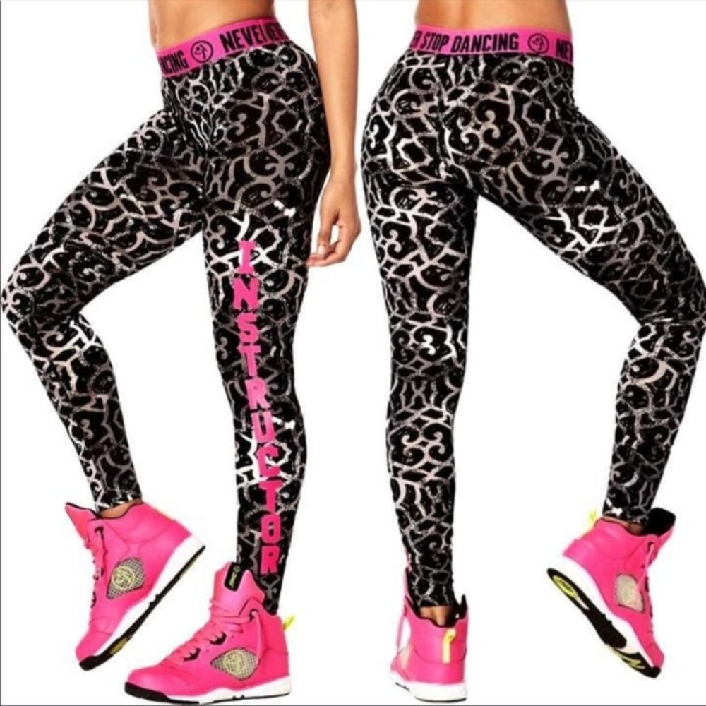 Zumba 'Never Stop Dancing Instructor Leggings XS